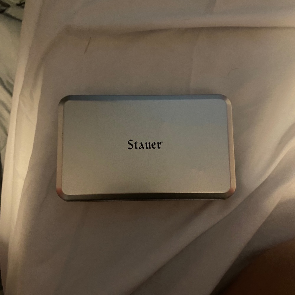 Stauer knife, compass, & flashlight set. Brand new